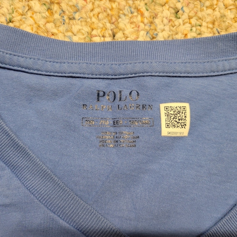 Polo Ralph Lauren Shirt Mens 2XL Blue Classic‎ Short Sleeve Casual Pony Tee - Picture 7 of 14